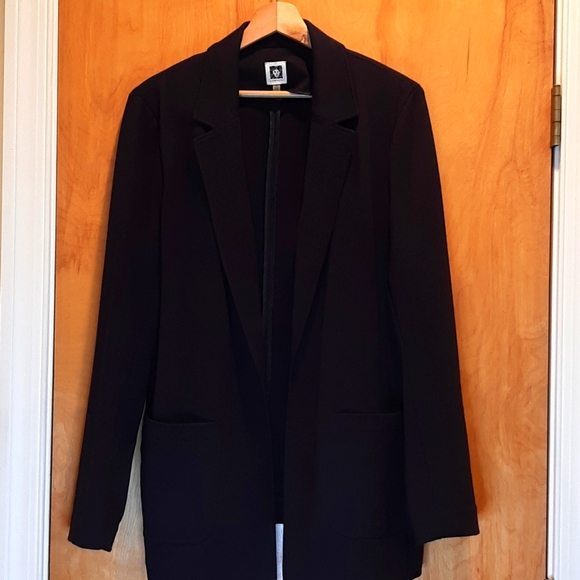 ANNE KLEIN  Collection Compression Notch Collar Jacket - Picture 1 of 4